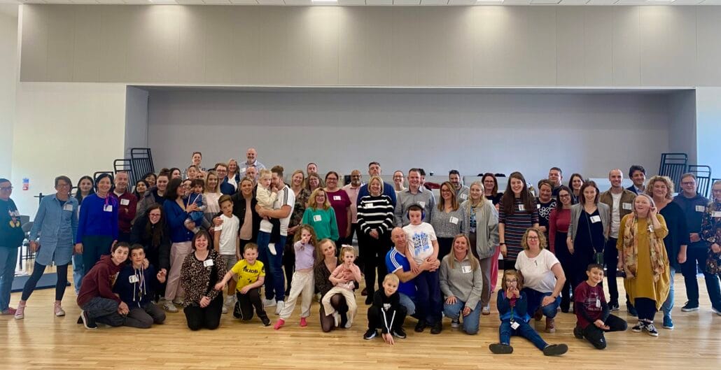 Group photo of all the Syngap1 families that attended the conference.